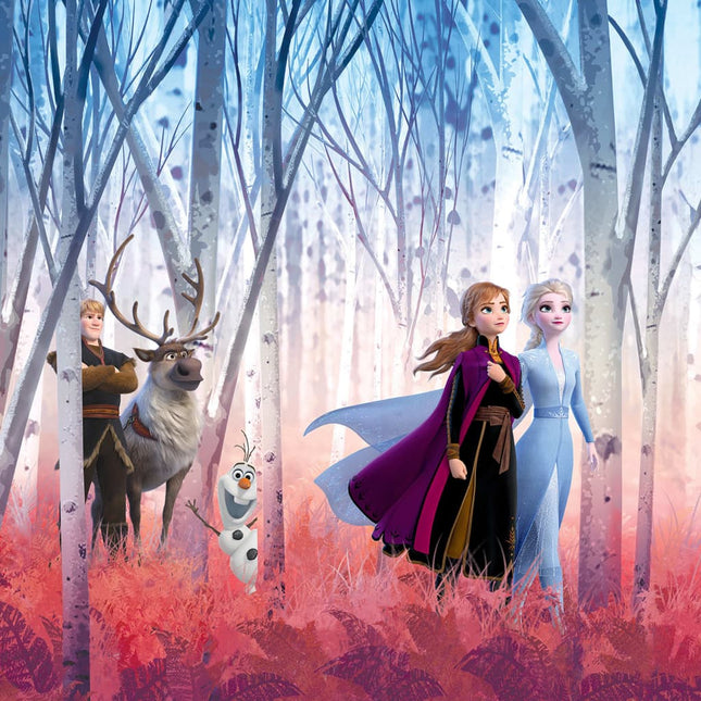 Komar Fototapete Frozen Friends Forever 368X254 Cm Blau