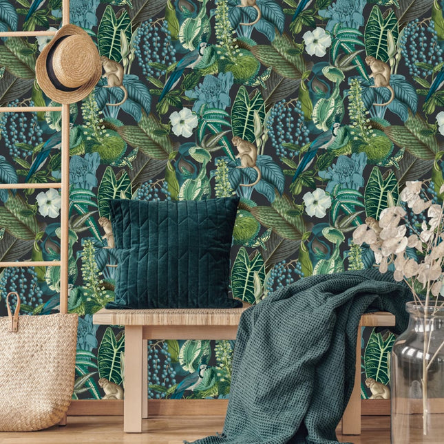 Dutch Wallcoverings Tapete Amazonas Mehrfarbig