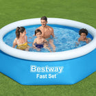 Bestway Fast Set Aufblasbarer Swimmingpool Rund 244X66 Cm