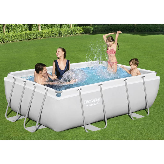 Bestway Power Steel Swimmingpool-Set Rechteckig 282X196X84 Cm