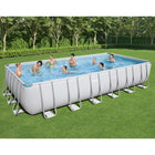 Bestway Power Steel Swimmingpool-Set Rechteckig 732X366X132 Cm Transparent