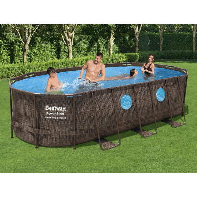 Bestway Power Steel Swim Vista Series Swimmingpool-Set 549X274X122 Cm