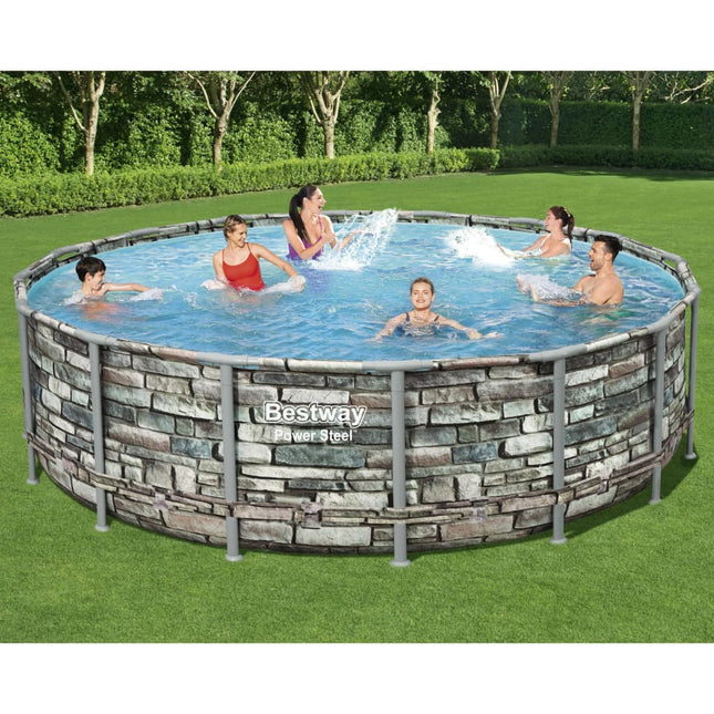 Bestway Power Steel Swimmingpool-Set 488X122 Cm