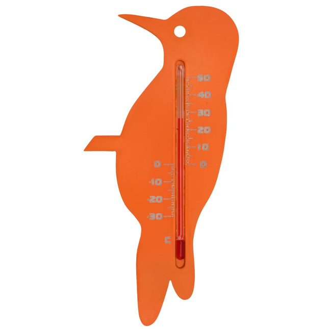 Nature Garten Wandthermometer Vogelform Orange