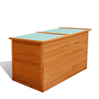 Garten-Aufbewahrungsbox 126X72X72 Cm Holz Weiß - Moebelbox24.de