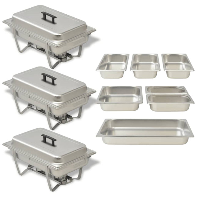 Chafing Dish Set 2-Tlg. Edelstahl