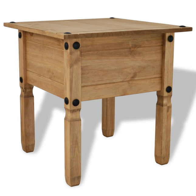 Beistelltisch Mexiko-Stil Kiefernholz 53,5X53,5X55 Cm - Moebelbox24.de