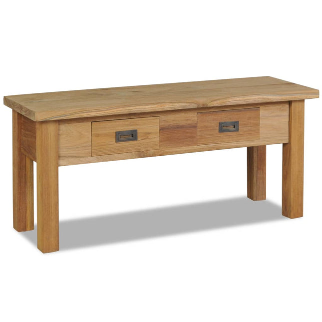 Flurbank Teak Massiv 90 X 30 X 40 Cm - Moebelbox24.de