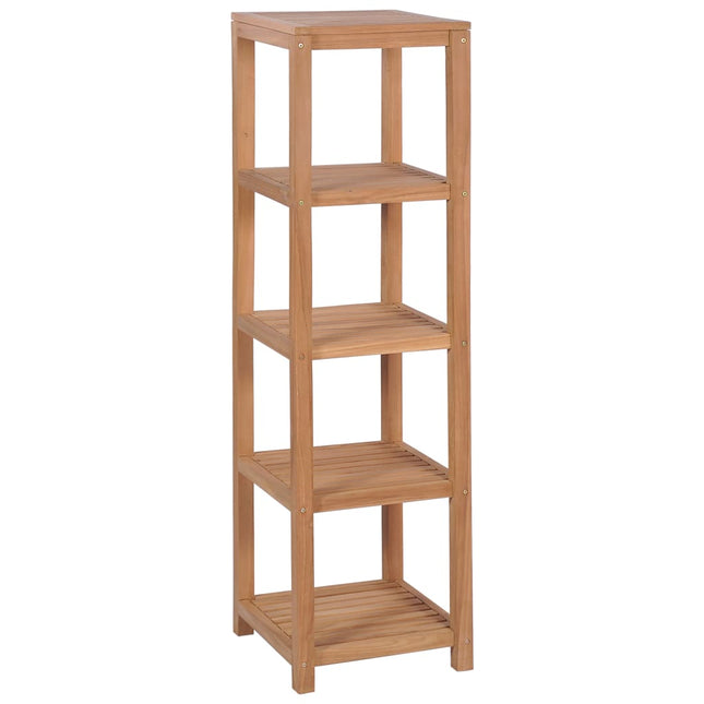 Badregal Mit 4 Böden Massivholz Teak 42X42X165 Cm - Moebelbox24.de