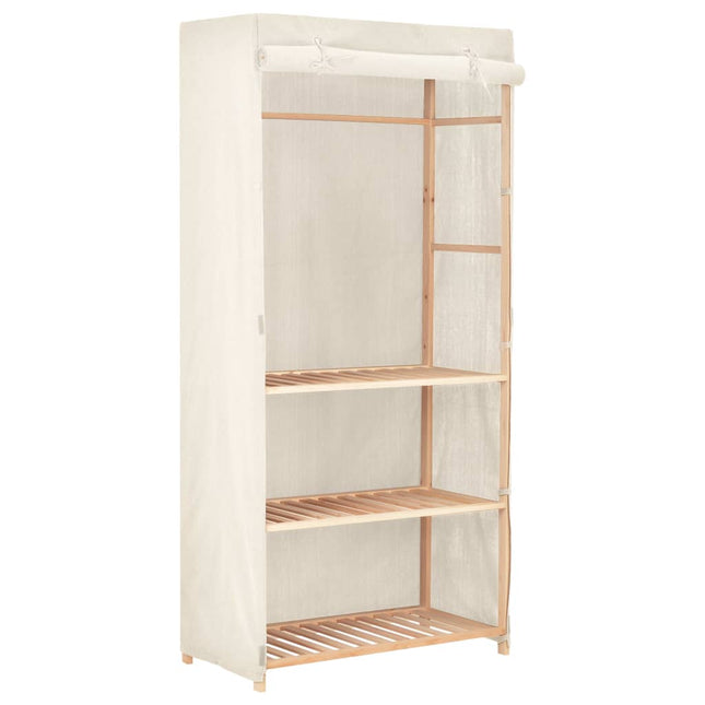 Kleiderschrank Mit 3 Ebenen 79 X 40 X 170 Cm - Moebelbox24.de