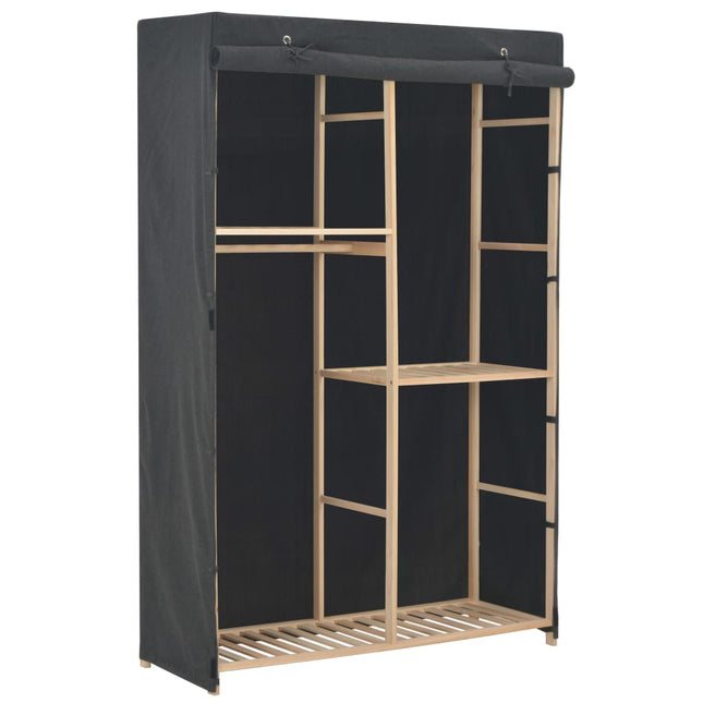 3-Stufiger Kleiderschrank 110 X 40 X 170 Cm Stoff - Moebelbox24.de