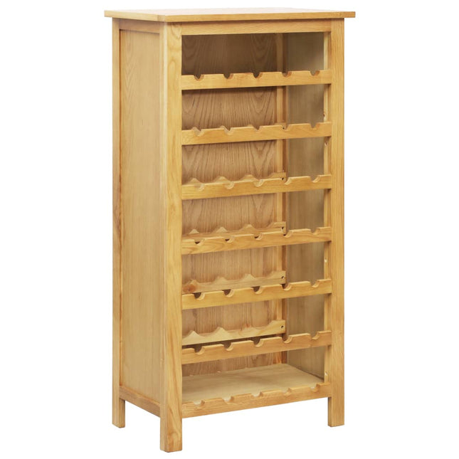 Weinschrank 56 X 32 X 110 Cm Massivholz Eiche Braun - Moebelbox24.de