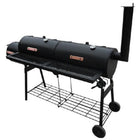 Barbecue-Smoker Grill Nevada Xl Schwarz Rot