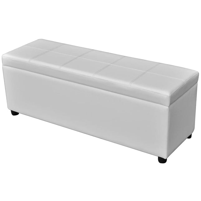 Bank Mit Staufach 116 Cm Kunstleder - Moebelbox24.de