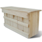 Spatzenhaus 2 Stk. Holz 44 X 15,5 X 21,5 Cm