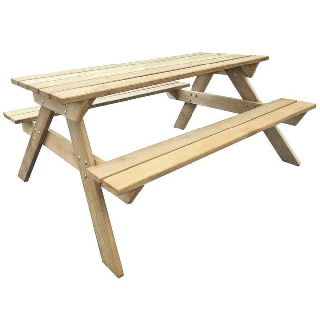 Picknicktisch 150X135X71,5 Cm Holz - Moebelbox24.de