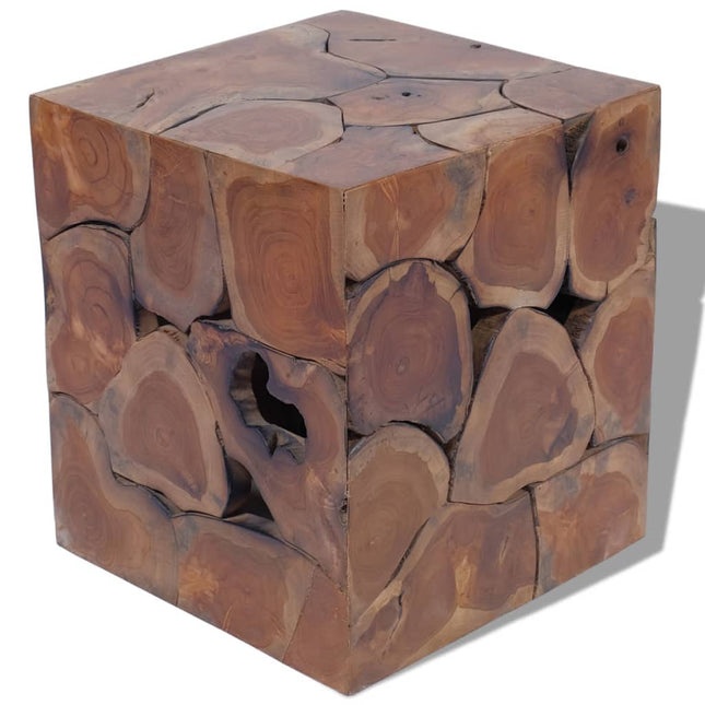 Hocker Massivholz Teak - Moebelbox24.de