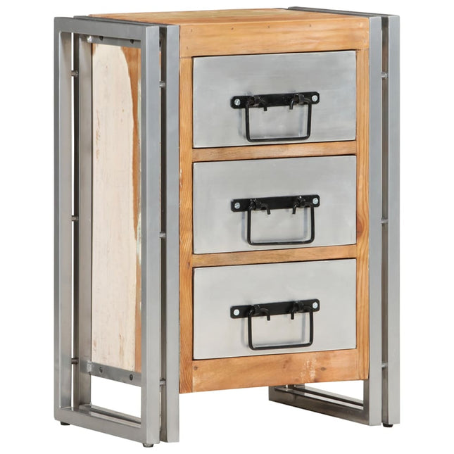 Schubladenschrank 40X30X60 Cm Altholz Massiv - Moebelbox24.de