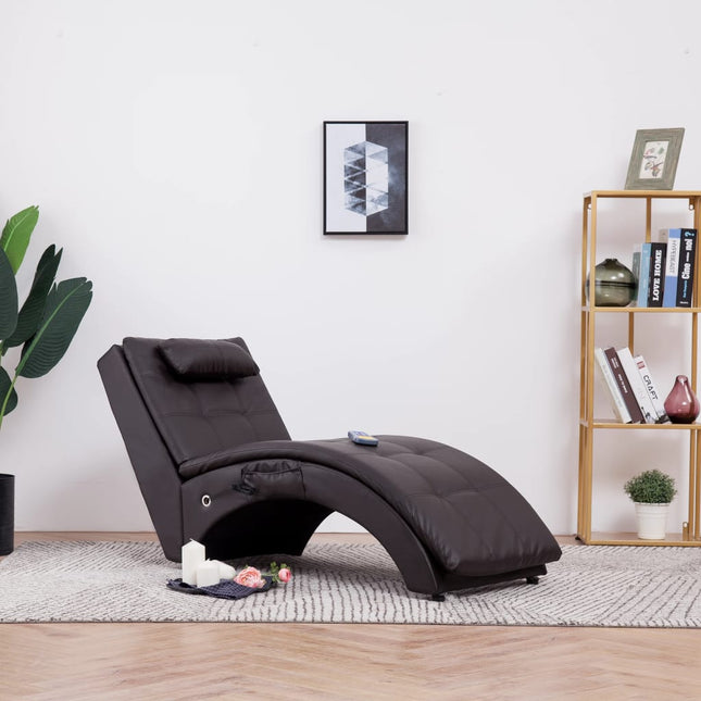 Massage Chaiselongue Mit Kissen Kunstleder - Moebelbox24.de