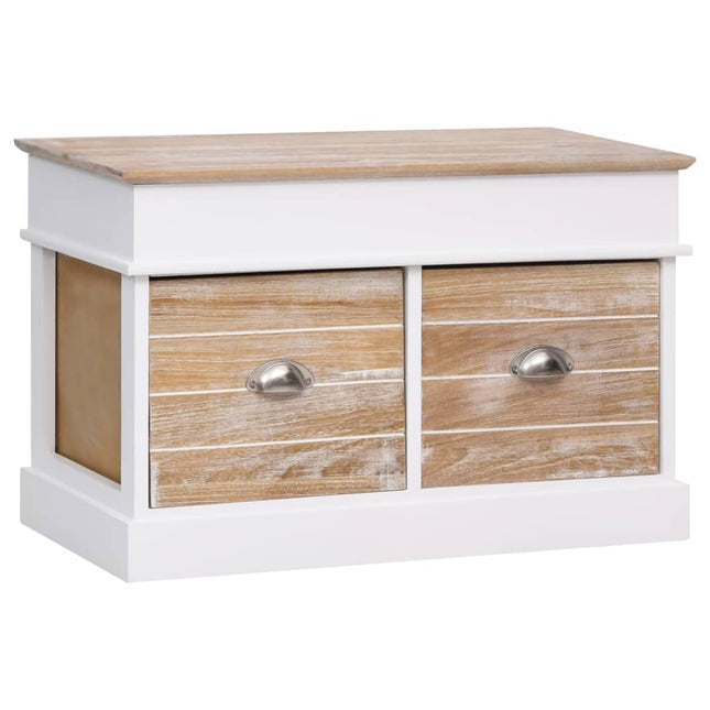 Flurbank 70 X 35 X 45 Cm Paulownia Holz - Moebelbox24.de