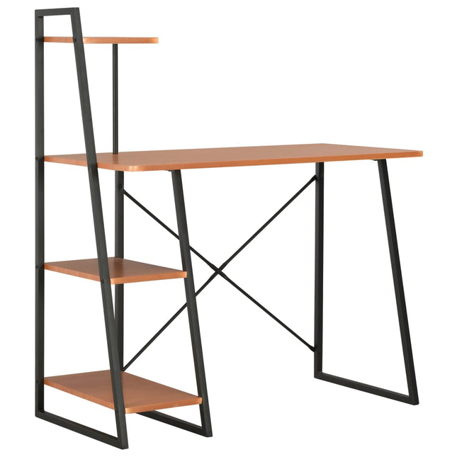 Schreibtisch Mit Regaleinheit 102×50×117 Cm - Moebelbox24.de