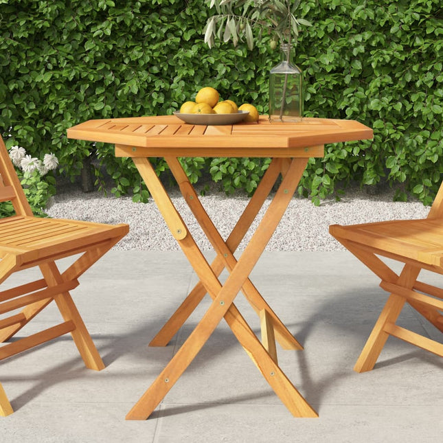 Gartentisch Klappbar 85X76 Cm Massivholz Teak - Moebelbox24.de