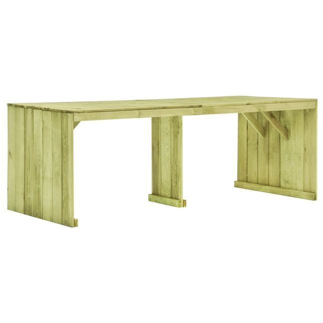 Gartentisch 220X101,5X80 Cm Kiefernholz Imprägniert - Moebelbox24.de