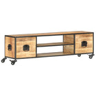 Tv-Schrank 130X30X39 Cm Massivholz Mango