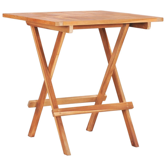 Bistrotisch Klappbar 60X60X65 Cm Massivholz Teak - Moebelbox24.de