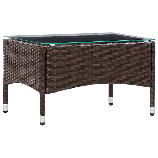 Couchtisch 60X40X36 Cm Poly Rattan - Moebelbox24.de