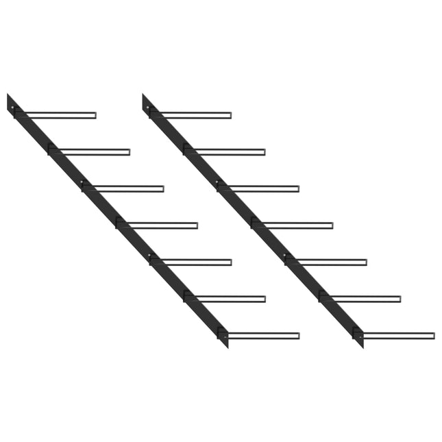 Wand-Weinregale Für 14 Flaschen 2 Stk. Metall - Moebelbox24.de
