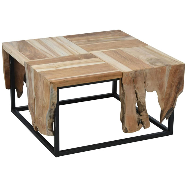 Ambiance Beistelltisch Teak 65X65X35 Cm - Moebelbox24.de