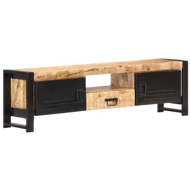 Tv-Schrank 140X30X40 Cm Raues Mangoholz