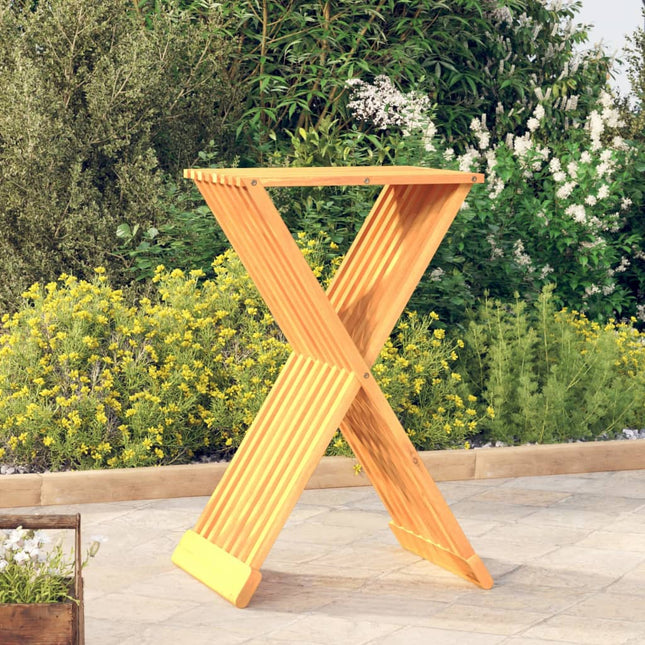 Klapphocker 40X32,5X70 Cm Massivholz Teak - Moebelbox24.de