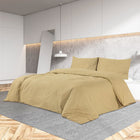 Bettwäsche-Set 220X240 Cm Leichte Mikrofaser Taupe