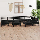 10-Tlg. Garten-Lounge-Set Massivholz Kiefer