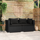 -Sofa Mit Kissen Poly Rattan