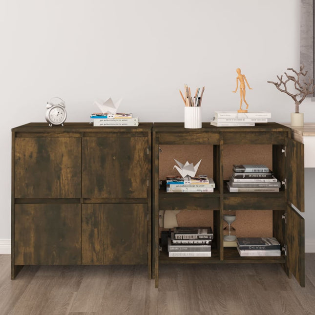 Sideboards 2 Stk. Sonoma-Eiche 70X41X75 Cm Holzwerkstoff