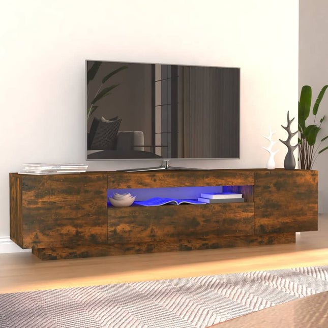 Tv-Schrank Mit Led-Leuchten -Optik 160X35X40 Cm - Moebelbox24.de