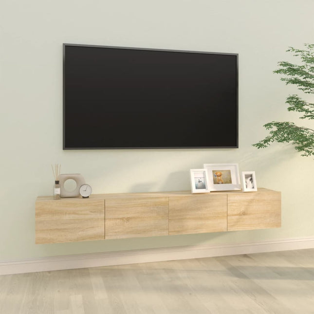 Tv-Wandschränke 2 Stk. 100X30X30 Cm Holzwerkstoff