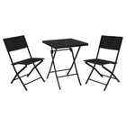 Progarden 3-Tlg. Garten-Bistro-Set Rattan-Optik