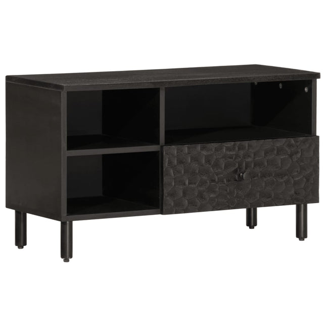 Tv-Schrank 80X33X46 Cm Massivholz Mango