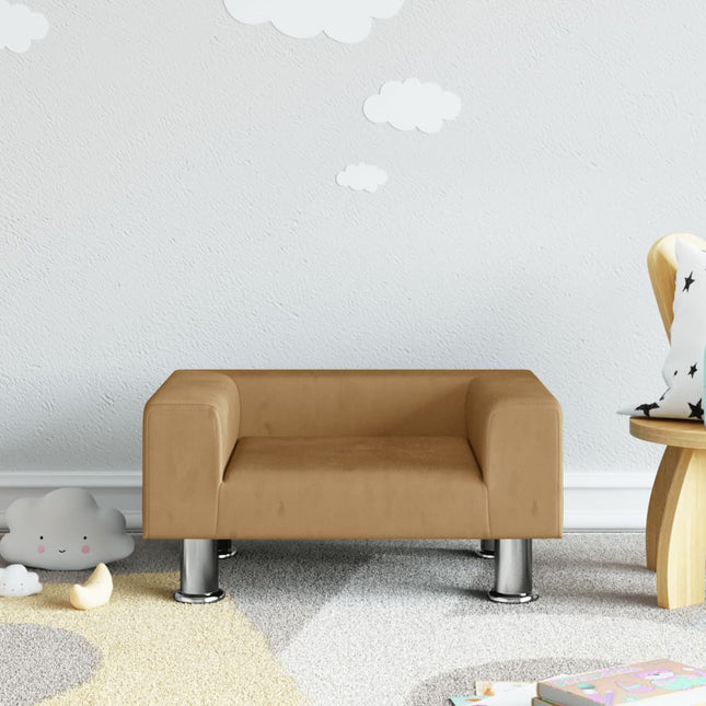 Kindersofa 70X45X26,5 Cm Samt - Moebelbox24.de