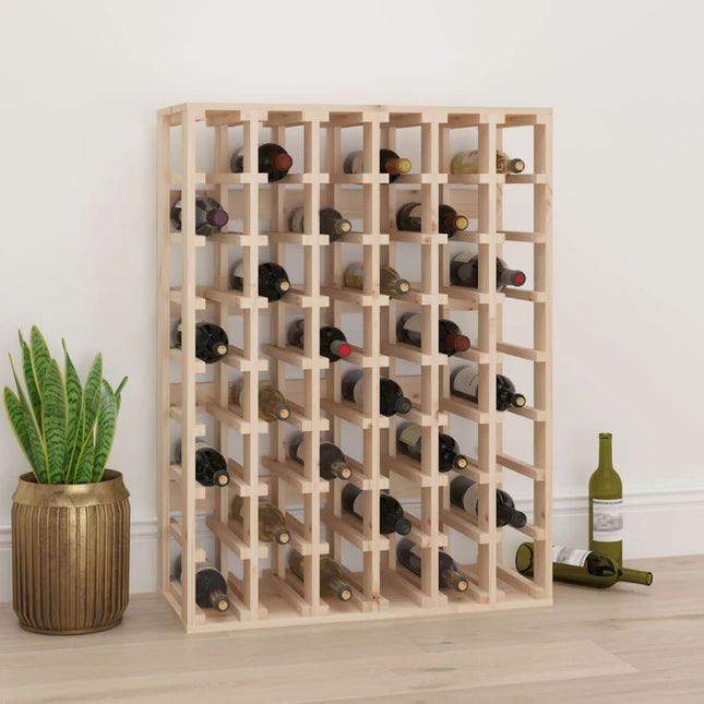 Weinregal 70X33X94 Cm Massivholz Kiefer - Moebelbox24.de