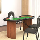 Pokertisch Klappbar 10 Spieler Mit Chipablage 160X80X75 Cm - Moebelbox24.de