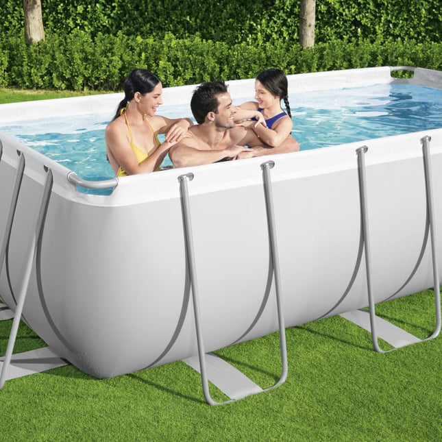 Bestway Pool-Set Power Steel Rechteckig 404X201X100 Cm