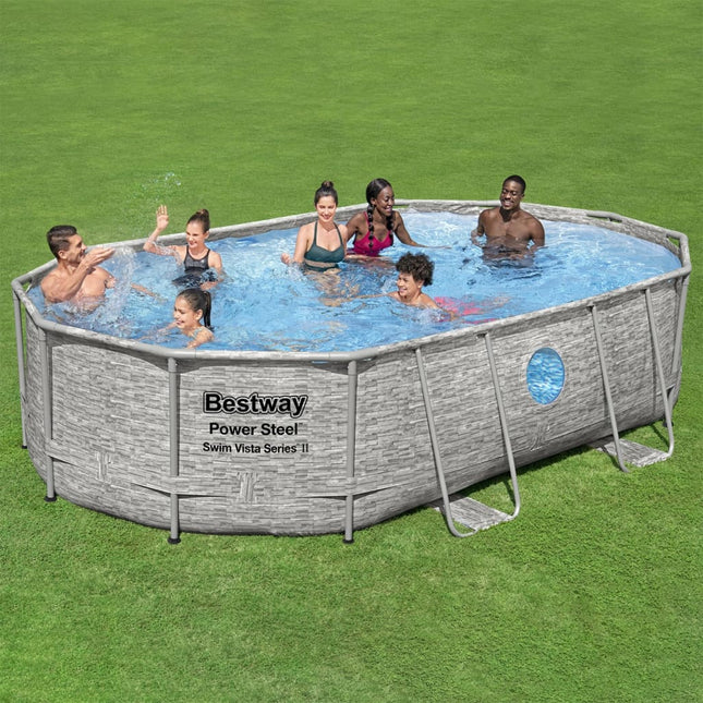 Bestway Power Steel Swimmingpool Set 488X305X107 Cm