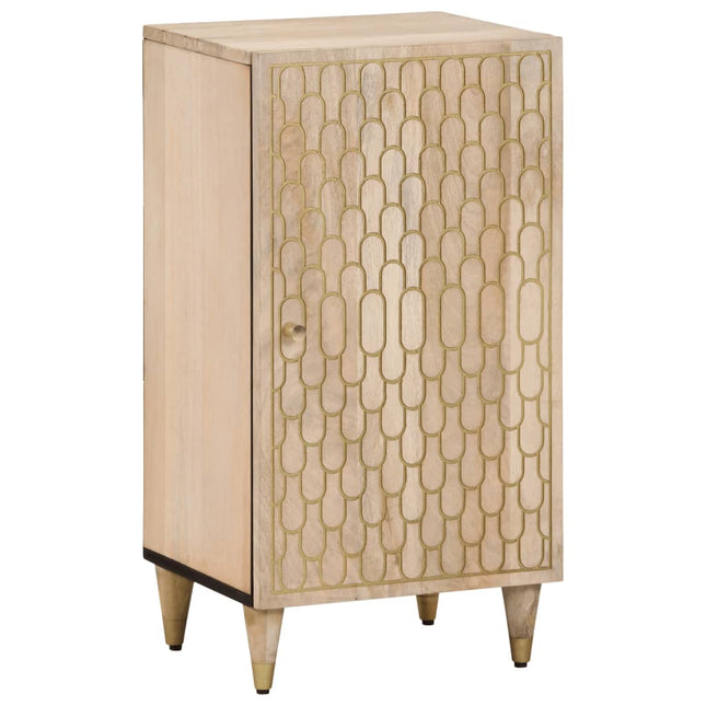 Beistellschrank 40X33X75 Cm Massivholz Mango