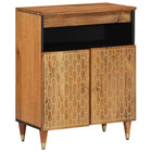 Beistellschrank 60X33X75 Cm Massivholz Mango - Moebelbox24.de