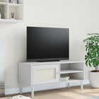 Tv-Schrank Senja Rattan-Optik 106X40X49 Cm Kiefernholz